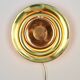 Mid-Century Cascading Wall Lamp in Brass and Copper, 1950s