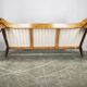 Brutalist Solid Oak and Bouclé Three-Seat Sofa, Czechoslovakia 1970s
