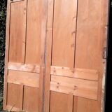 Paire de portes coulissantes 100.8x234cm chacune anciennes (2)