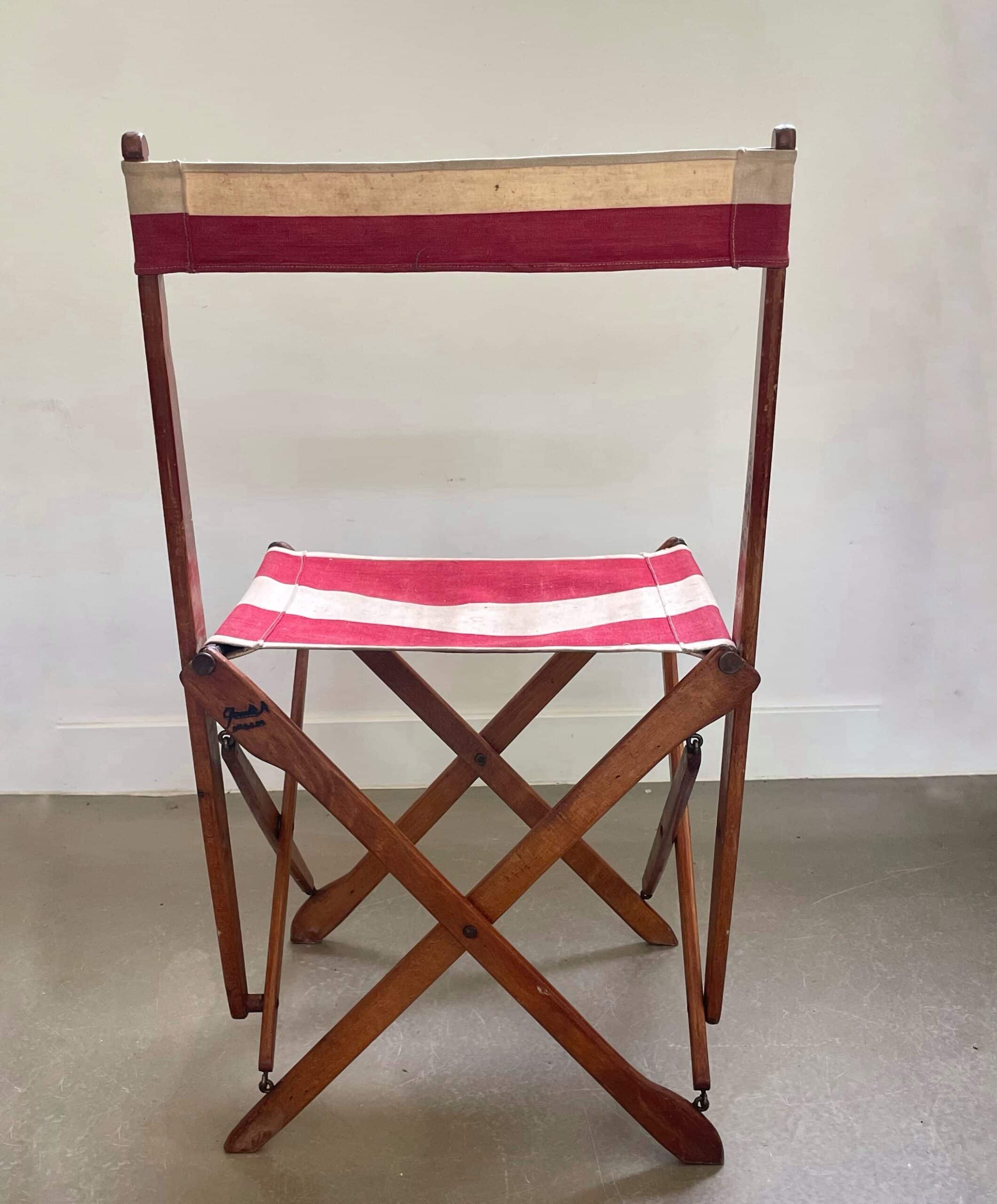 Authentic French outdoor terrace set, 5 chairs and table