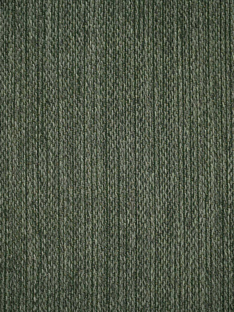 Scandinavian oak and sage-green wool armchair