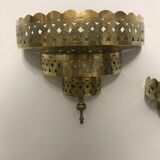 Brass wall light