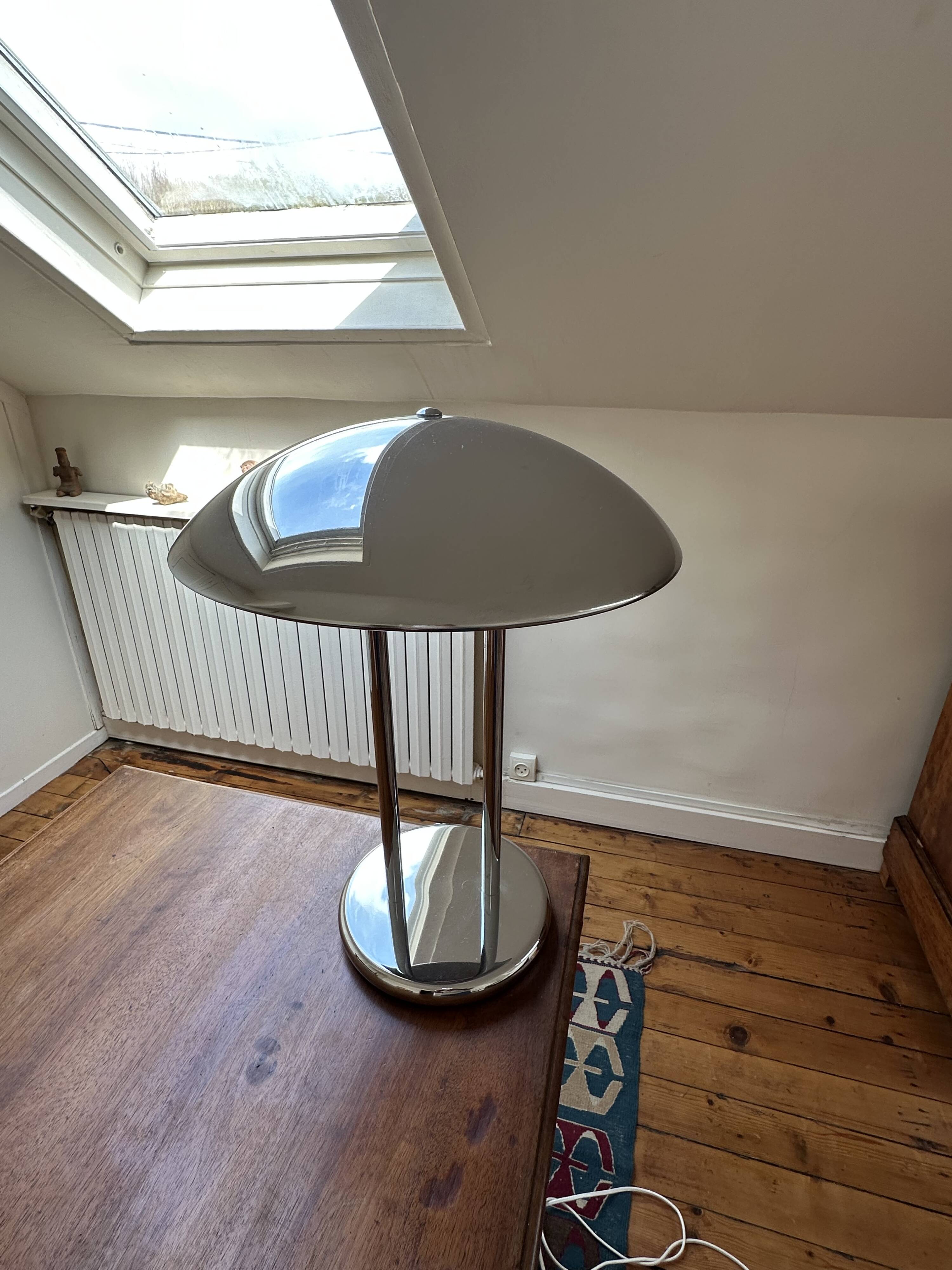 Art Deco Style Metal Lamp