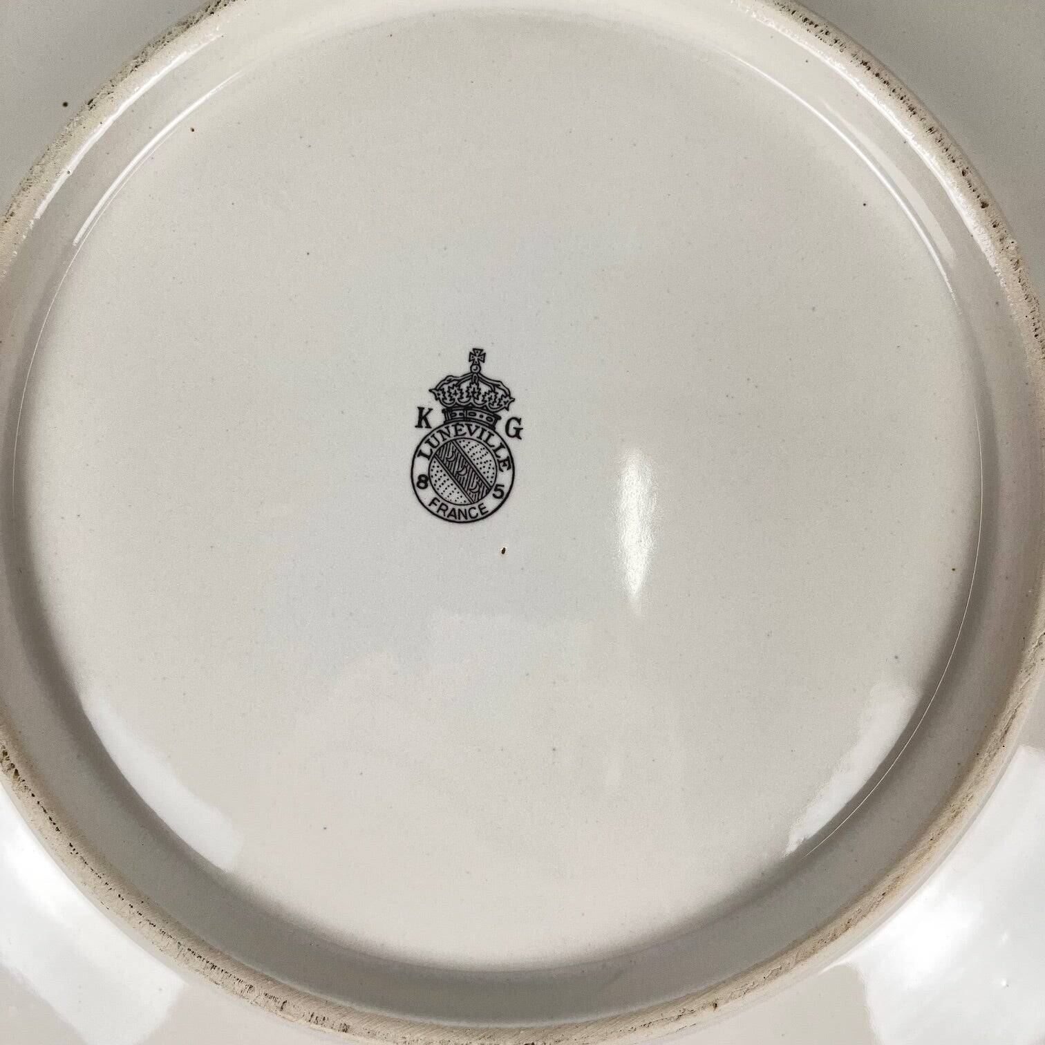 Fluted plate model Réverbère by KG Lunéville