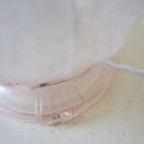 Art Deco pink glass lamp