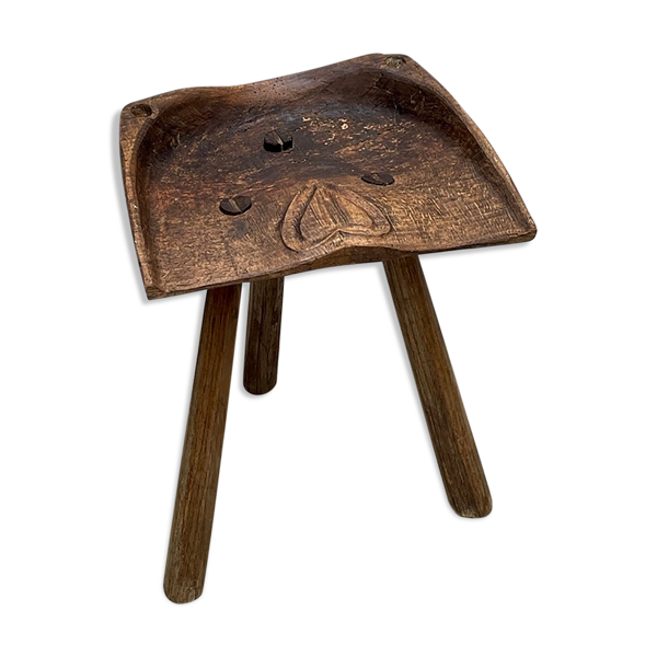 Tabouret art populaire brut — Beyit