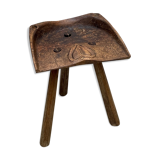 Tabouret art populaire brut