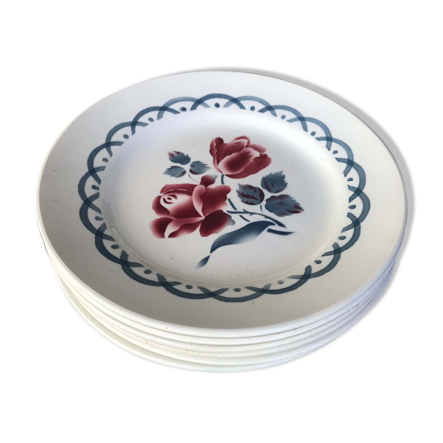 Lot of 6 dessert plates