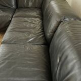 Canapé Modulaire Flandra en Cuir par Vico Magistretti pour Cassina, Italie, années 1970