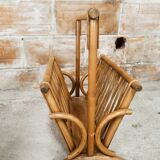 Bamboo magazine holder