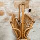 Bamboo magazine holder