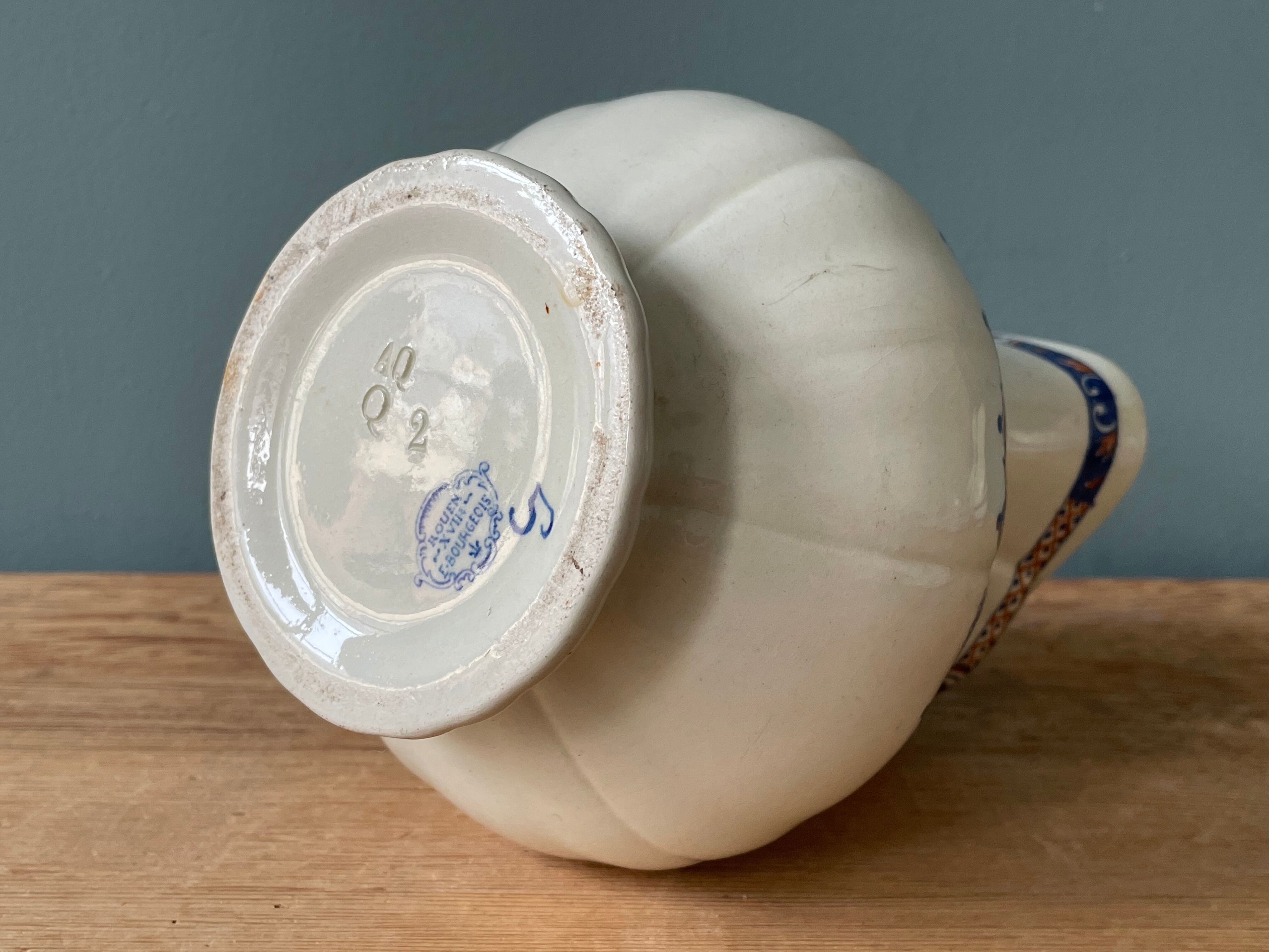 Coffee service Émile Bourgeois Grand Dépôt, décor Rouen XIXth