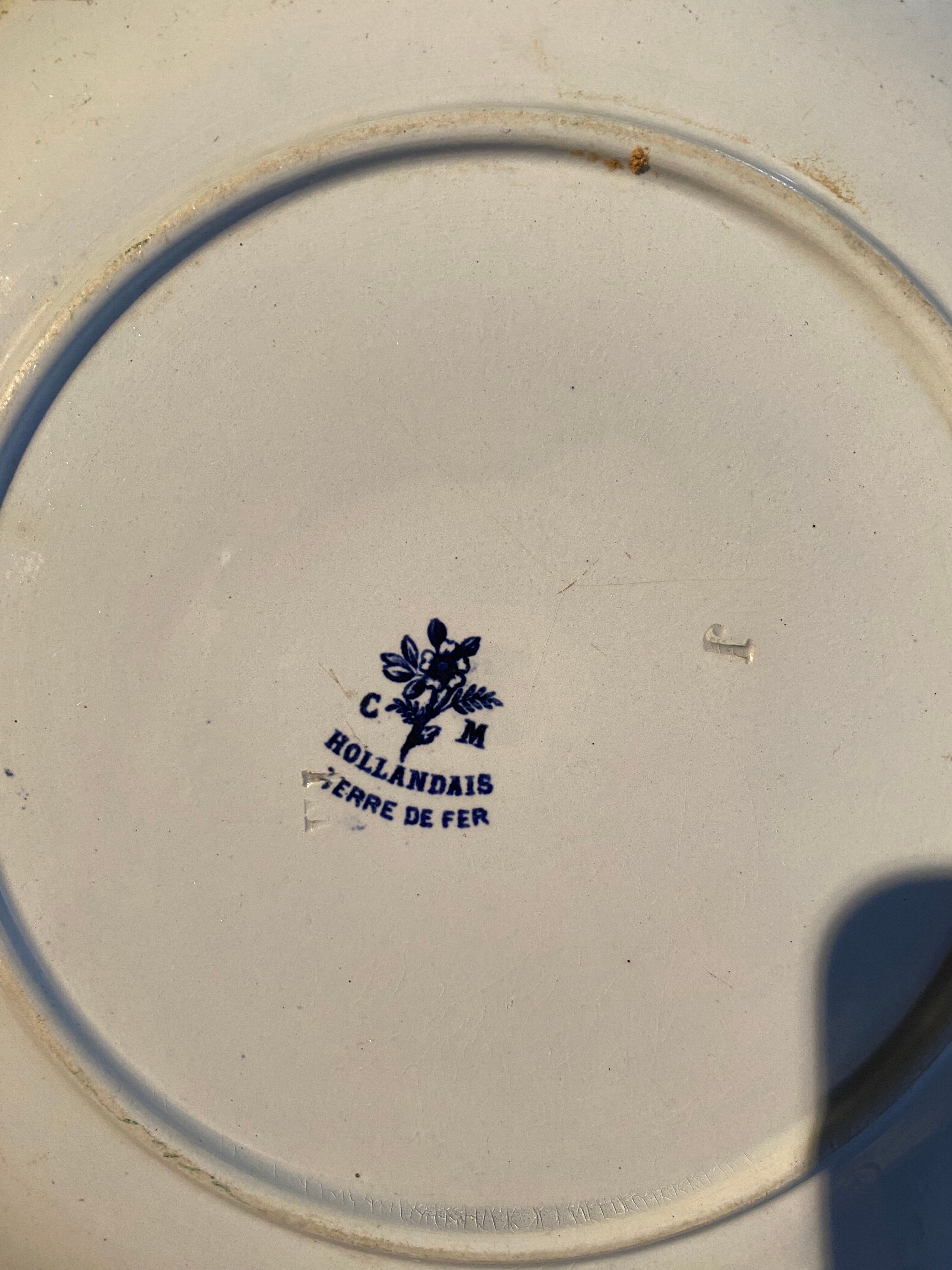 Lot of plates dutch iron earth