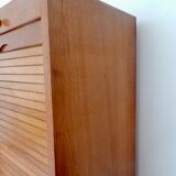 Double wooden curtain binder