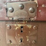 Grande Malle « au bon marché Paris » vintage des années 1900