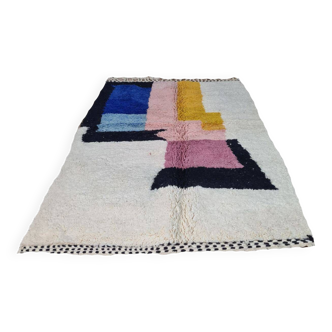 Handmade wool Berber rug 250 x 150 cm