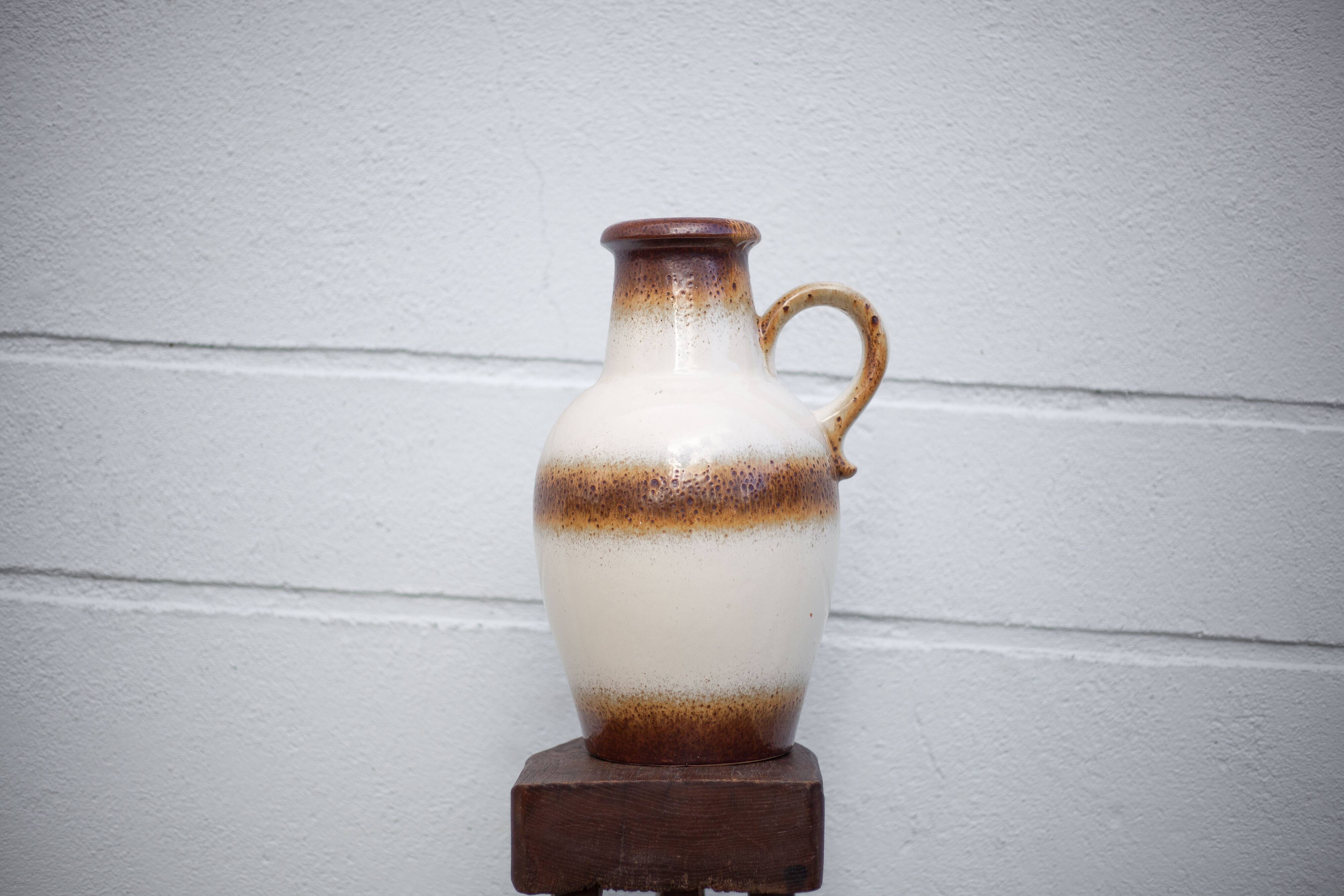 Large West Germany ceramic vase, scheurich Keramik vase, decorative vase, floor vase, 60's