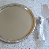 Presentation plate, cake shovel and 6 small spoons