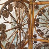Rattan screen 4 leaves