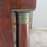 4-drawer chest of drawers - empire style - with detached columns - mahogany-bronze stain