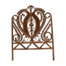 Peacock rattan headboard