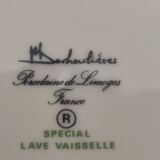 Set of 4 Limoges porcelain soup plates