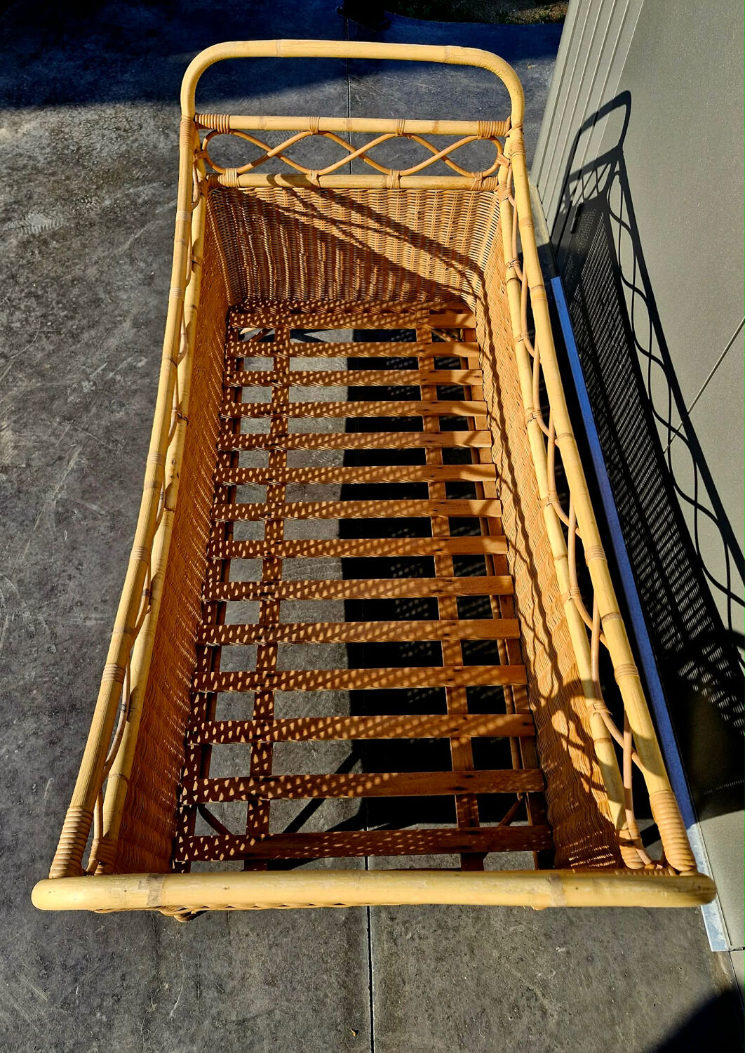 Vintage Rattan Basket – The Bohemian Cocoon for Baby (A