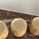 Grandjean Jourdan liqueur set in wood-effect glazed ceramic