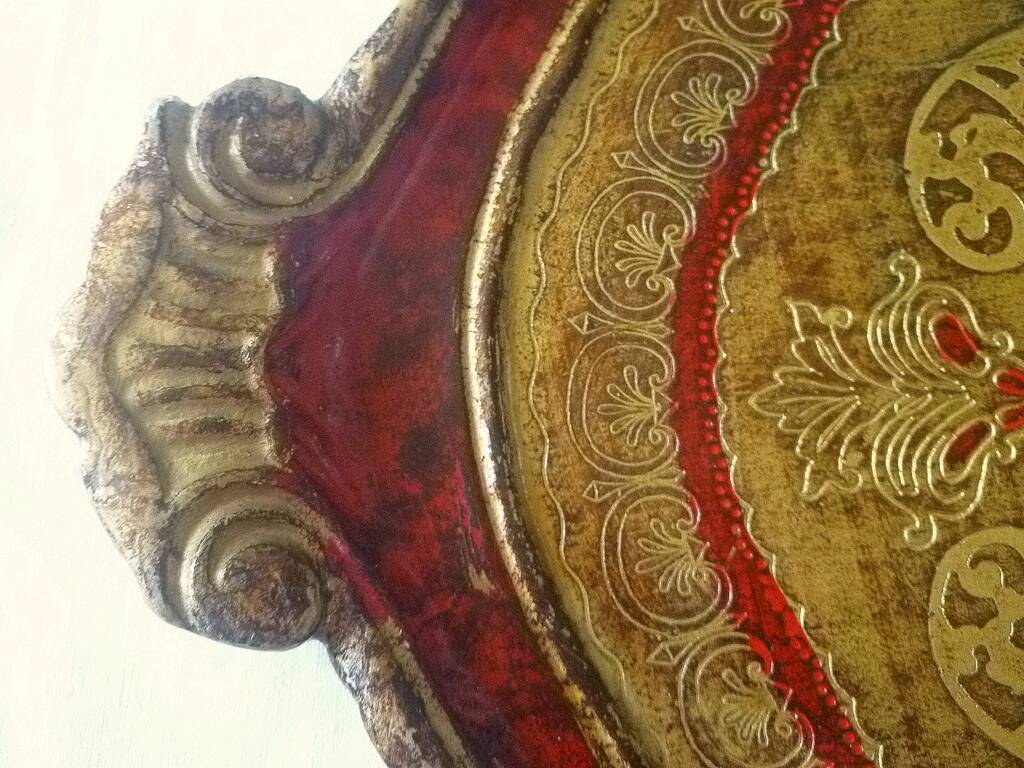 Florentine tray Italy, vintage