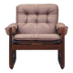 Leather armchair, Danish design, 1960s, manufactured by Genega Møbler