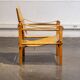 Leather safari chair