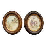 Pair of frames - old paintings