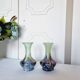 2 exclusive Loetz Violet vases in Bohemian crystal from 1899.