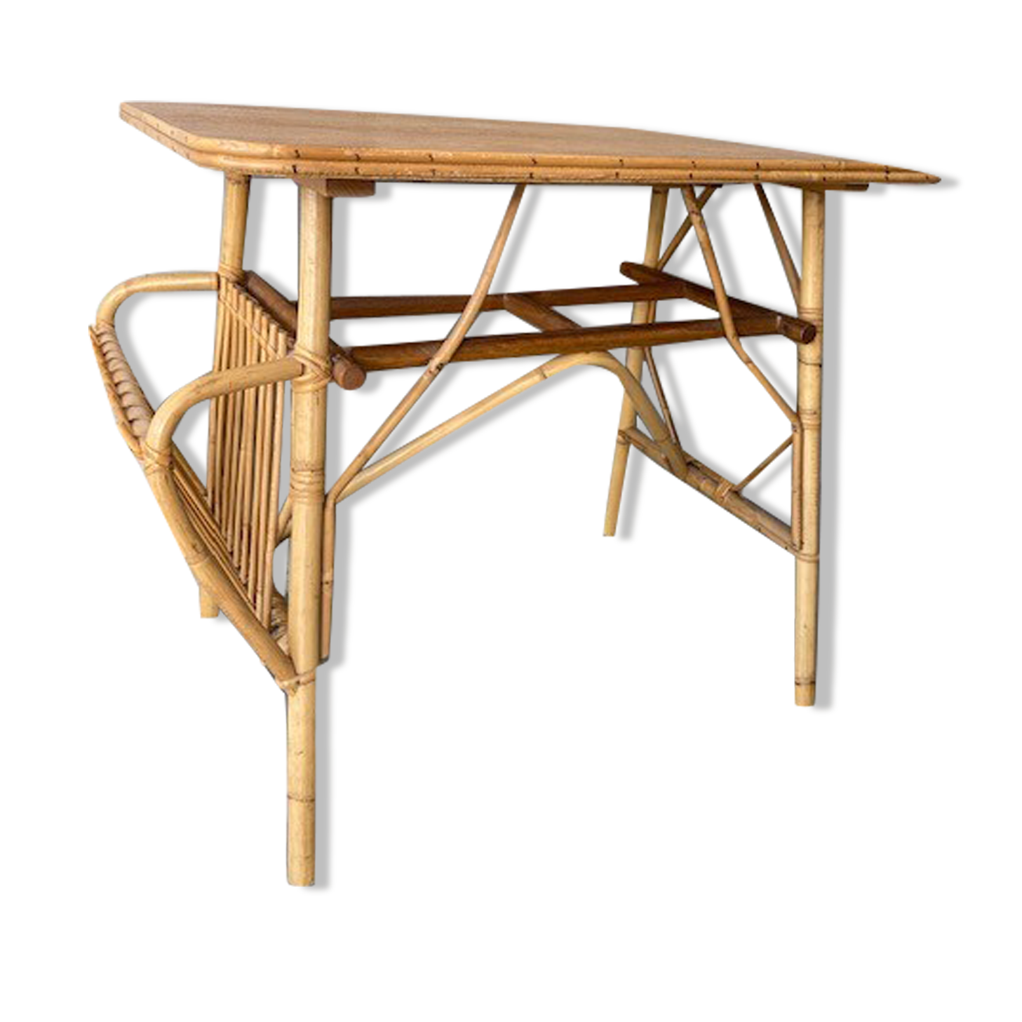 Rattan desk