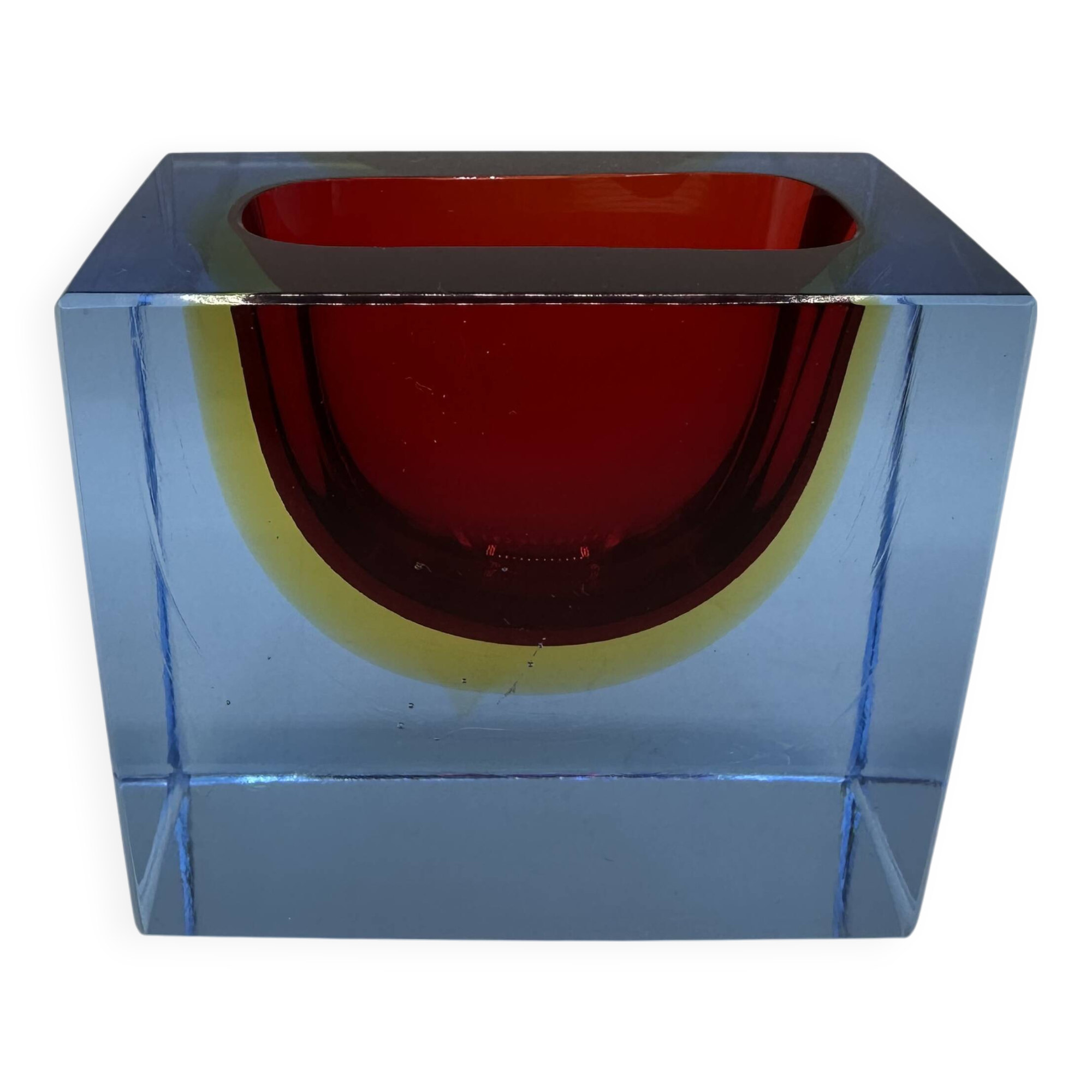 Sommerso Murano ashtray or pocket emptier 1960