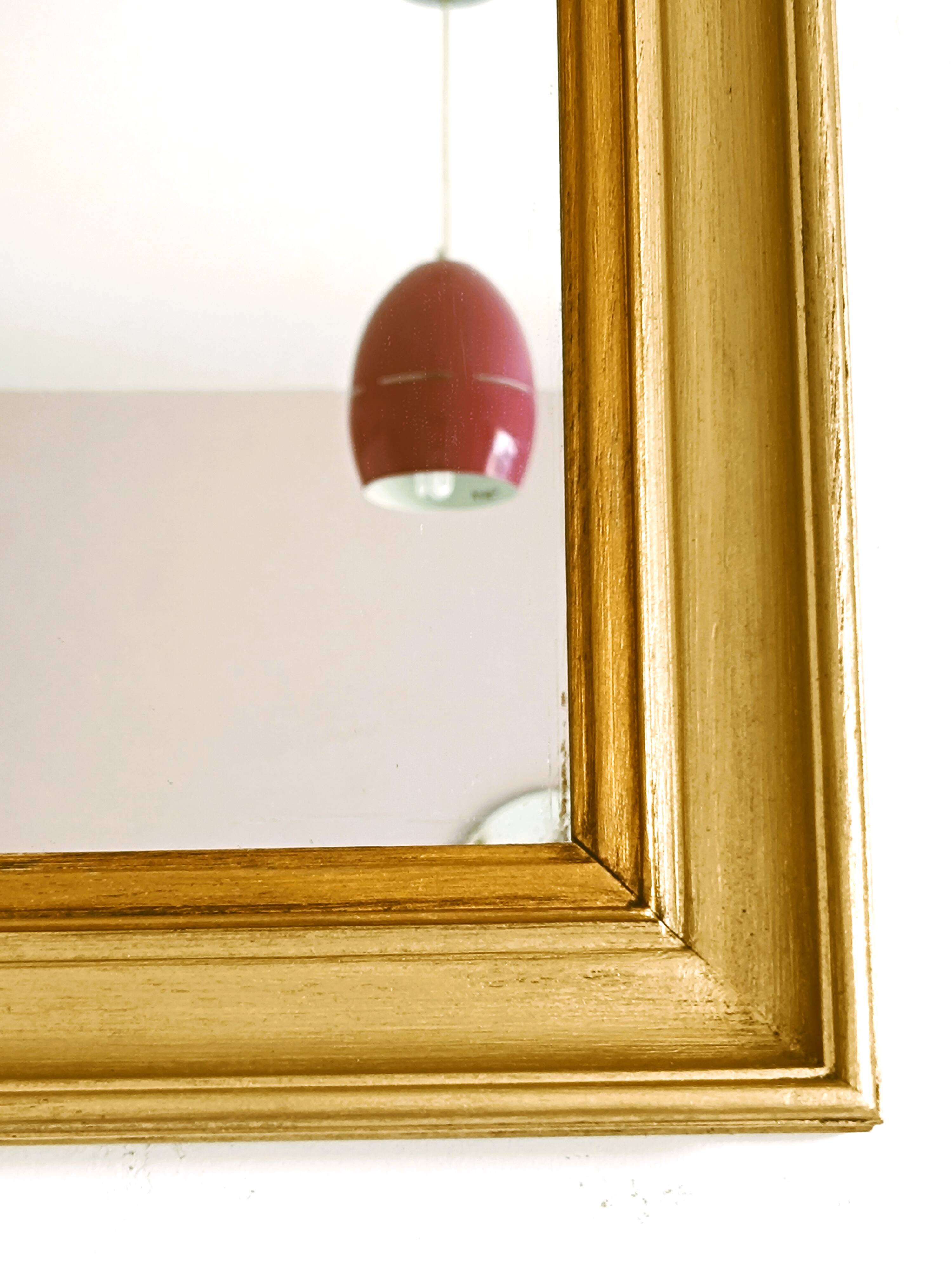 Miroir en bois bi colore