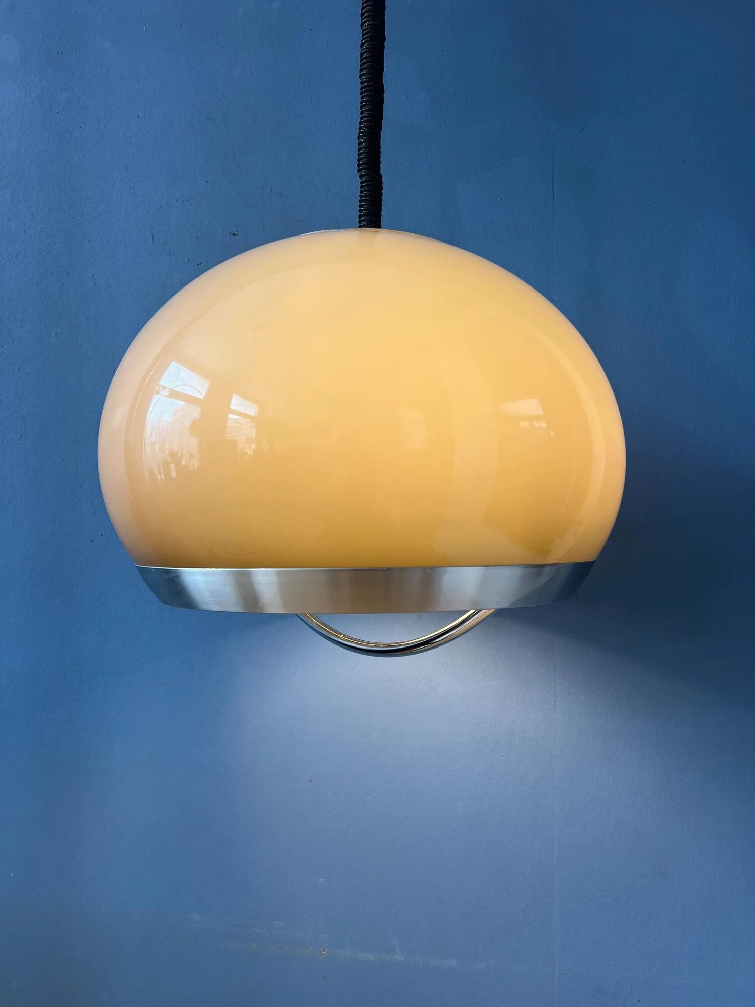 Vintage Dijkstra Space Age Mushroom Pendant Lamp