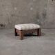 Vintage solid wood living room with plaid cushions