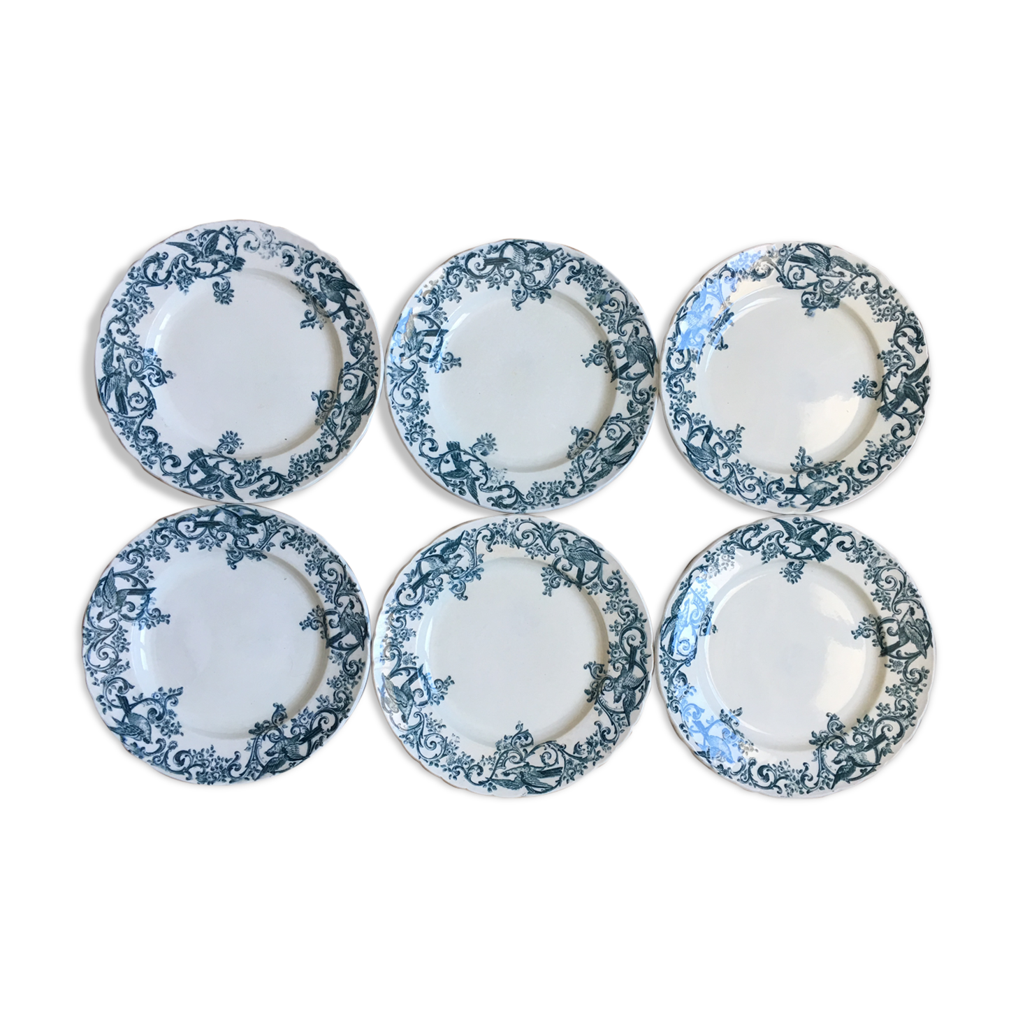 6 flat plates Terre de fer, Jules old man