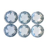 Set de 6 assiettes plates Terre de Fer Jules Vieillard