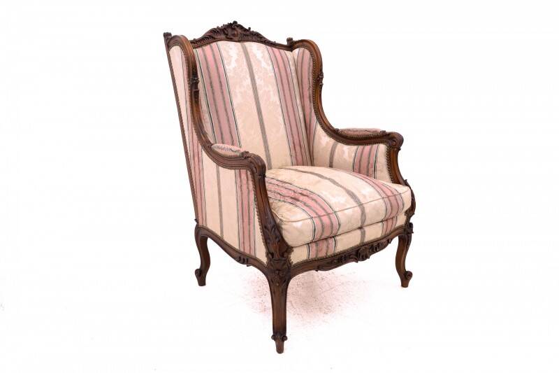 Wingback chairs, France, circa 1900
