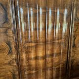 Art Deco walnut wardrobe, Central Europe, 1930s