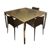 Desalto square glass table
