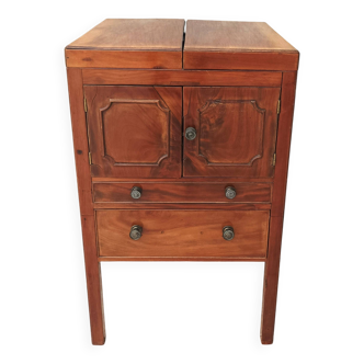 Meuble de barbier ou bar anglais en acajou