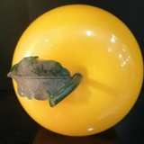 Vintage ice bucket 70's yellow apple