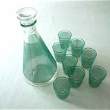 Carafe service and 8 glasses