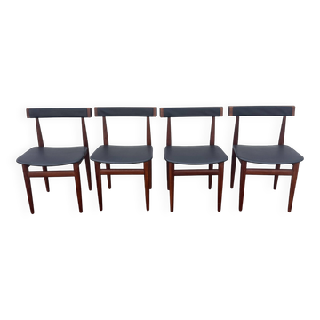4 chaises en teck, Hans Olsen pour Frem Røjle – Danemark 1960