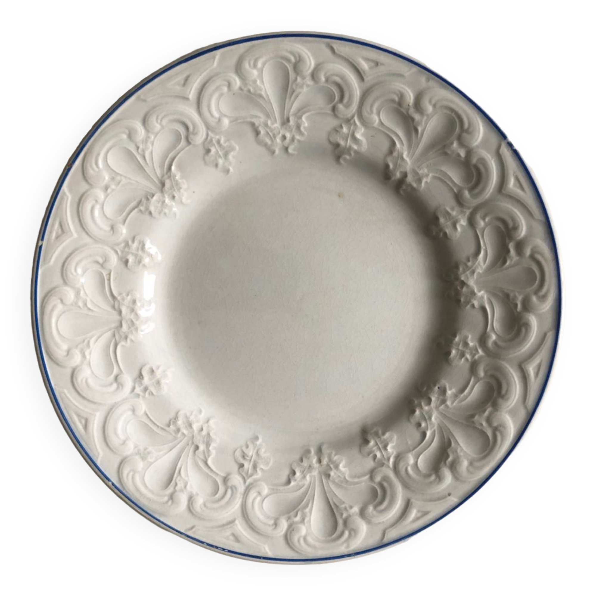White plate creil and montereau