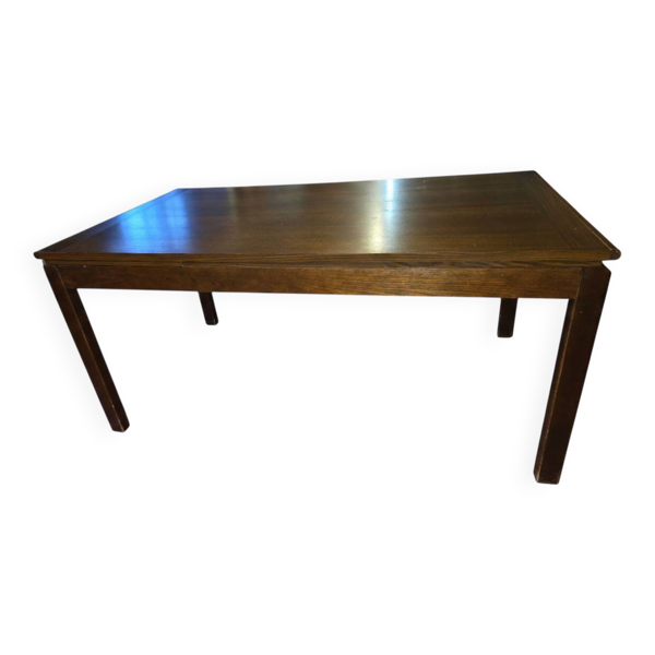 Table scandinave extensible en chêne des années 60