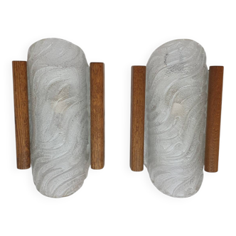 Pair of Fisher Leuchten wall lights